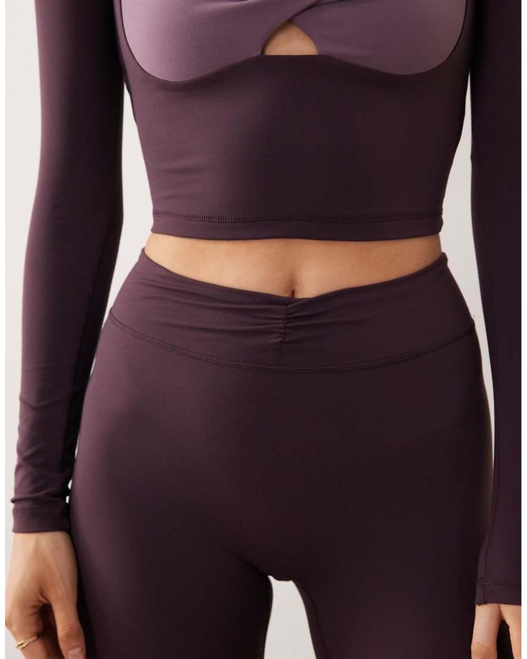 BO+TEE Pink Ruched Front V Waist Flares Co-Ord
