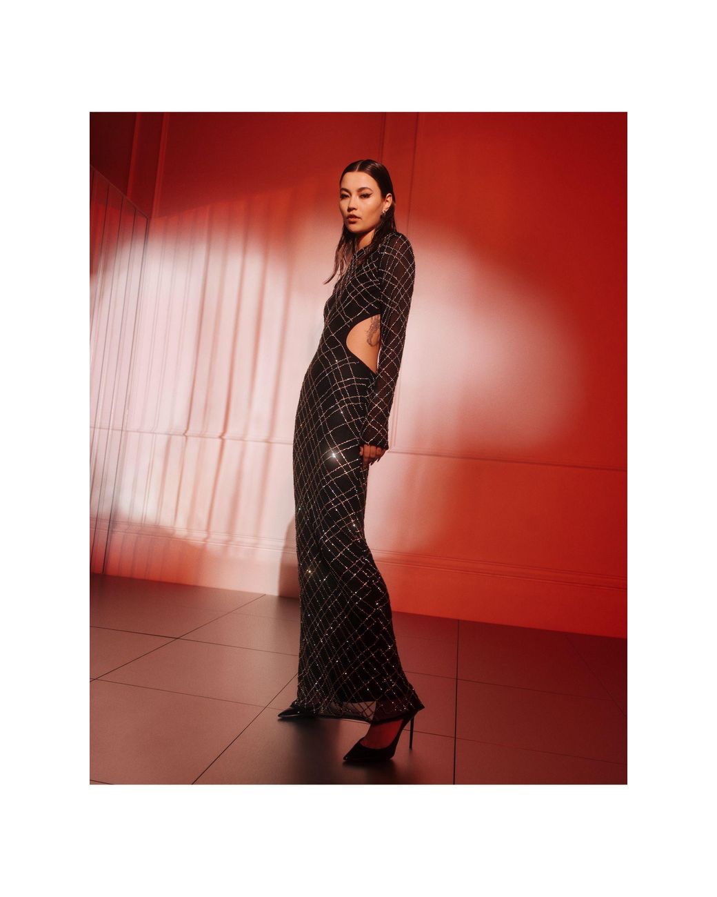 Embellished maxi dress asos hot sale