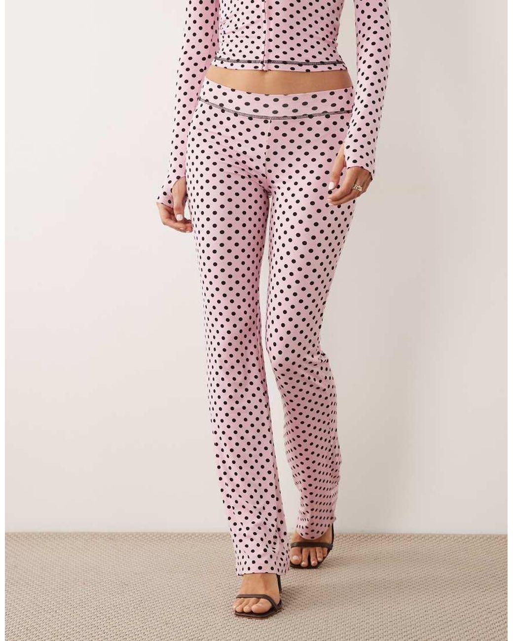 I.AM.GIA Pink Blare Logo Contrast Stitch Track Pant Co-ord