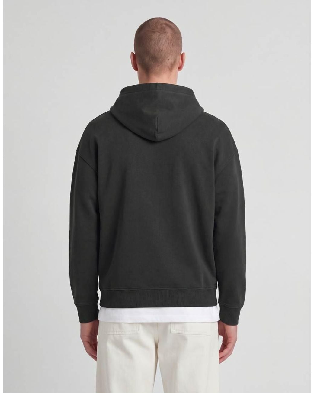 Lyle & Scott Black Mid Layers Script Heavyweight Loopback Pullover Hoodie for men