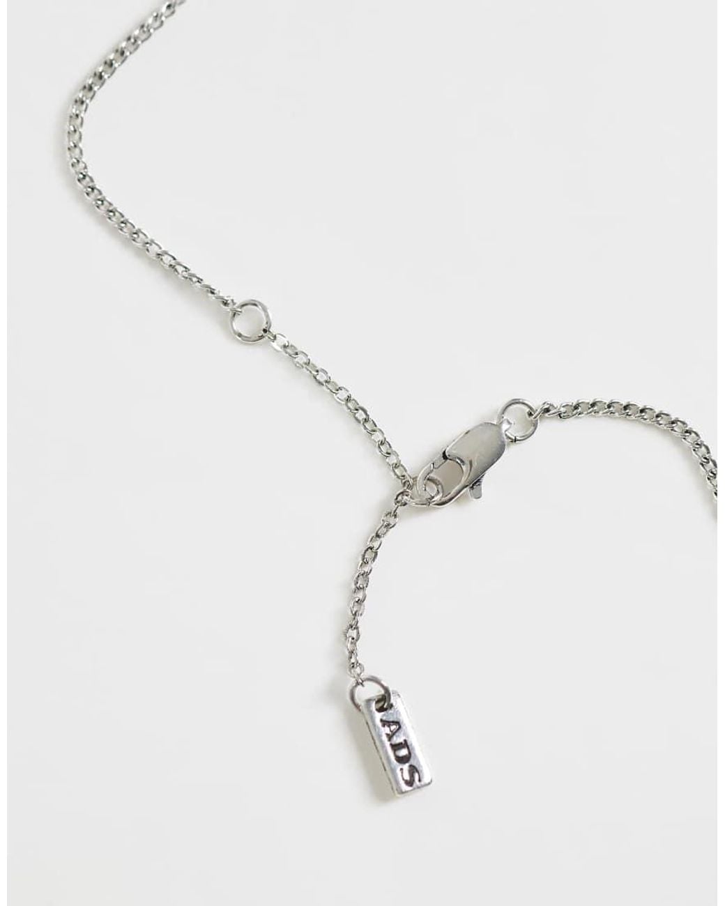 ASOS White Ace Of Spades Playing Card Pendant Necklace for men