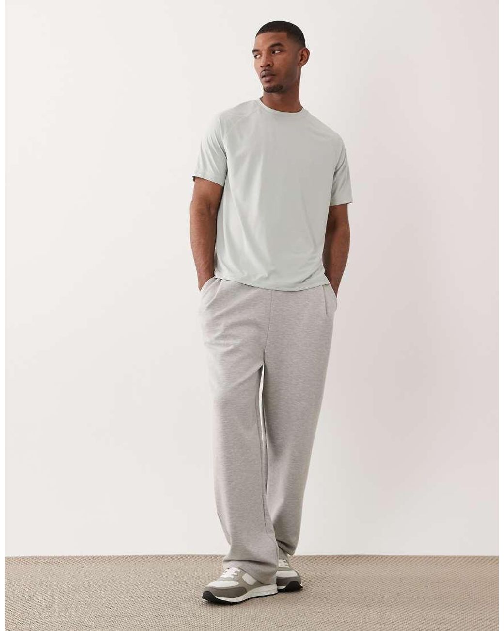 ARKET Gray Raglan Sleeves Active T-shirt for men