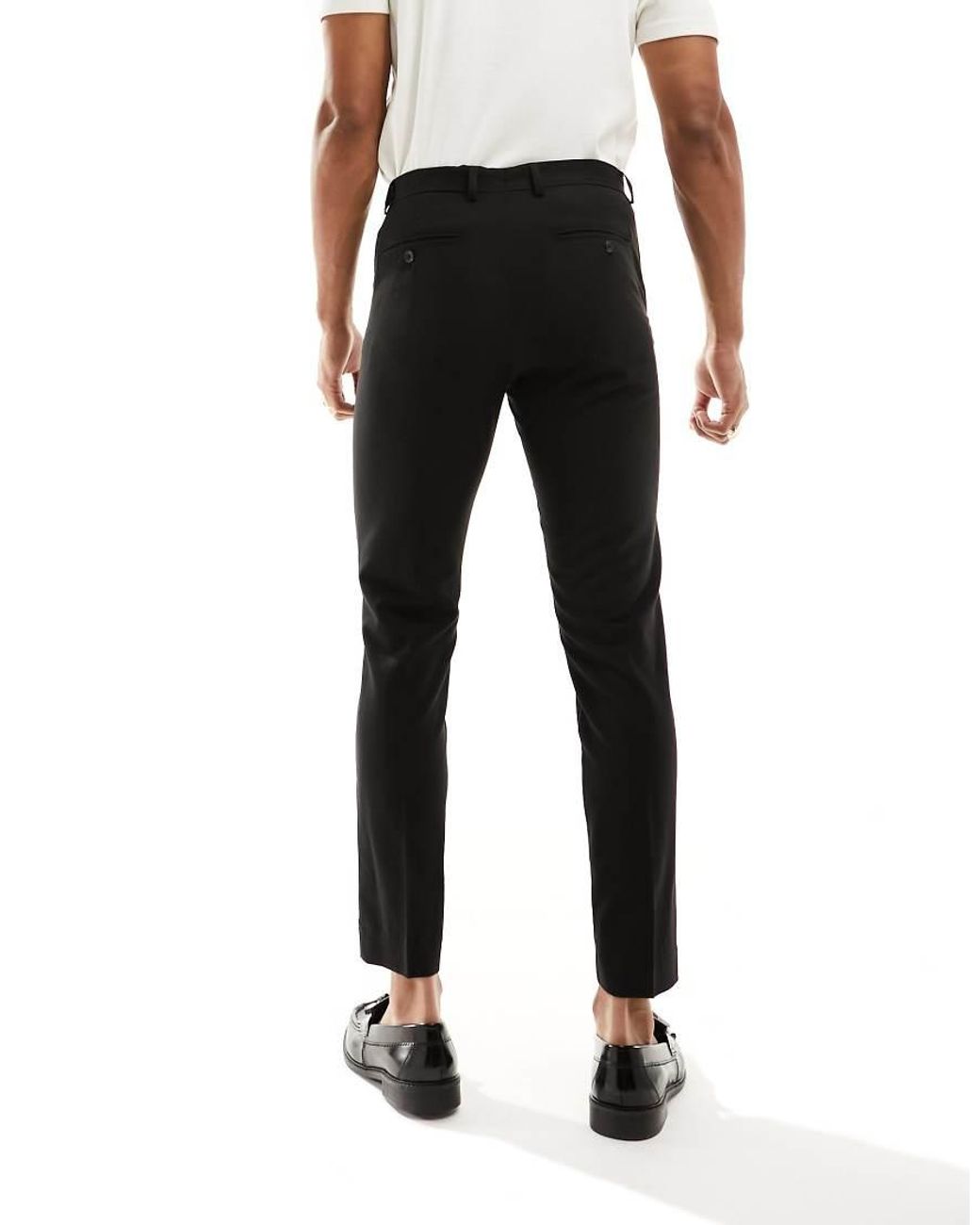 Only & Sons Black Slim Fit Suit Trouser for men
