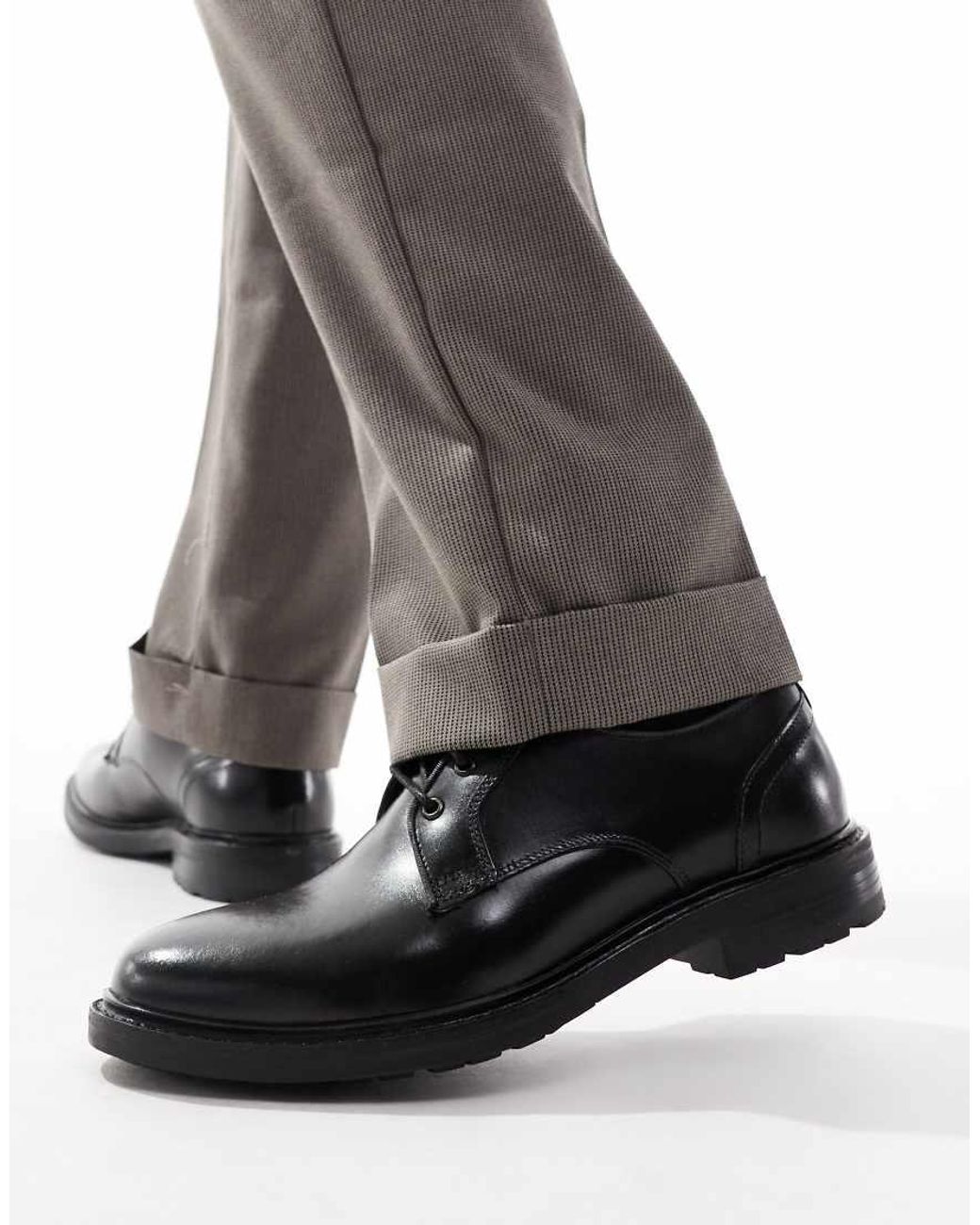 Base London Brown Dime Derby Shoe for men
