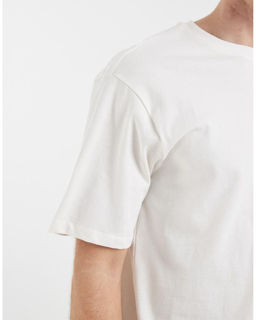 Blend White 100% Cotton Oversized T-shirt for men