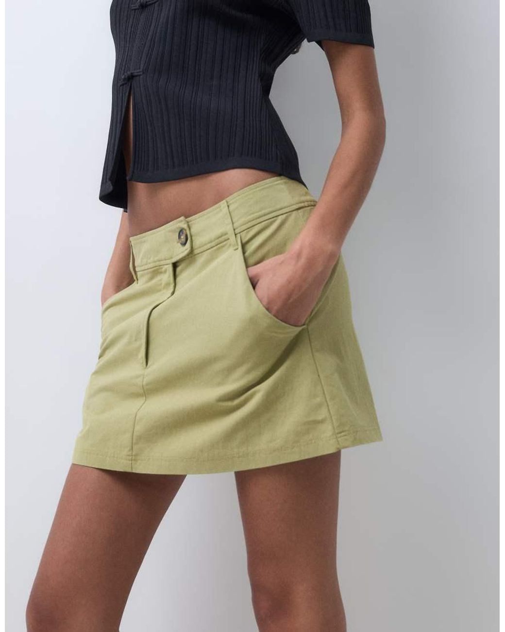 ASOS Blue Pelmet Mini Skirt
