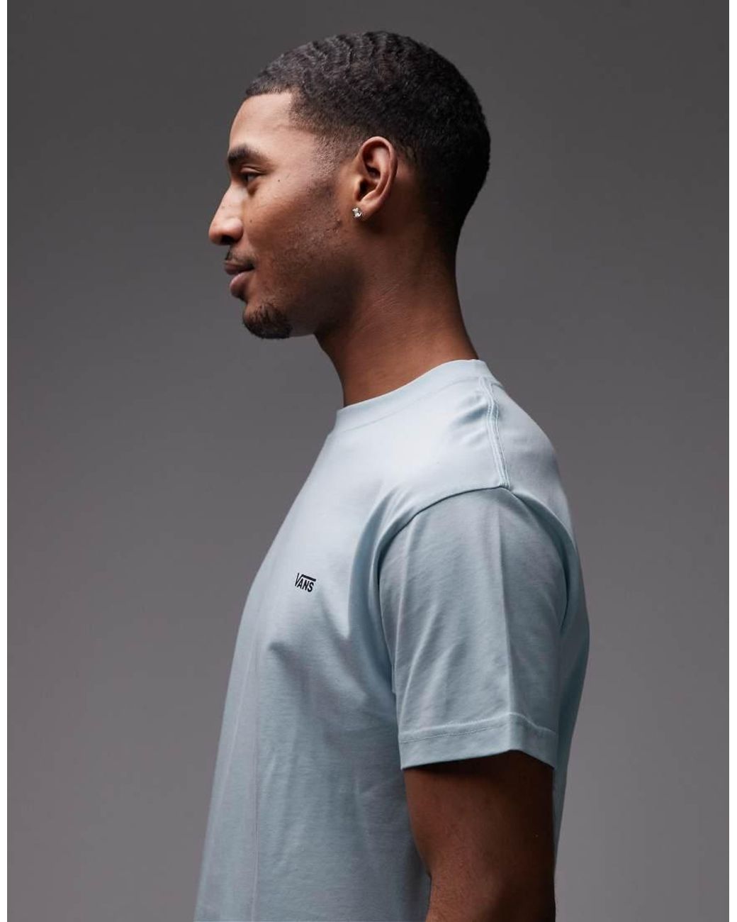 Vans Gray Left Chest Logo T-shirt for men