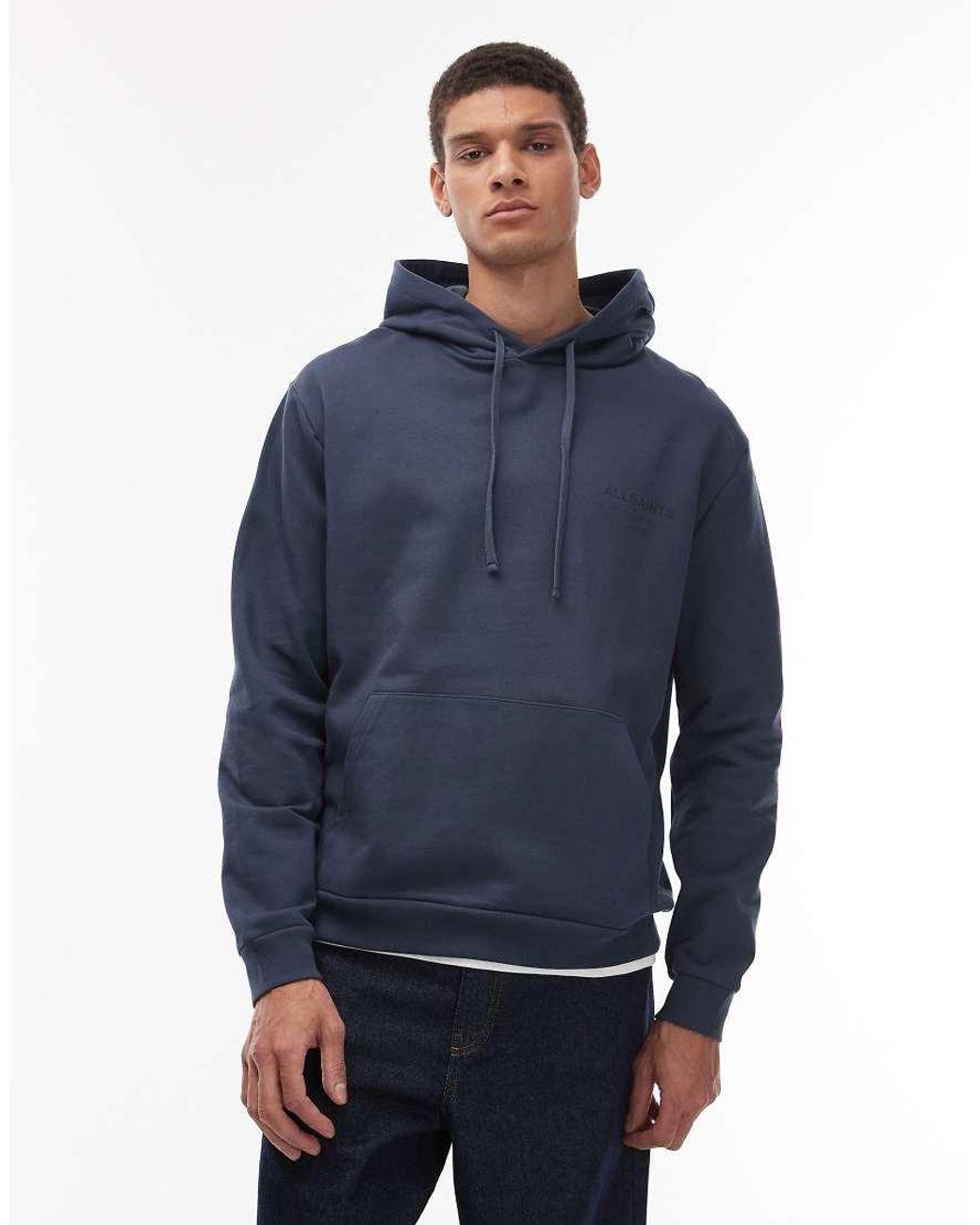 Sudadera Con Capucha Underground De AllSaints de hombre de color Blue