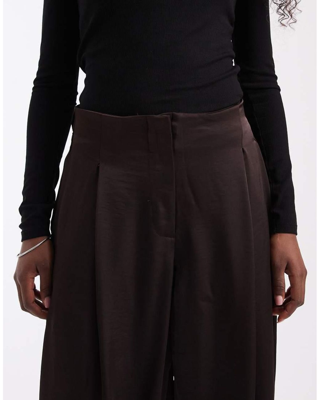 Vero Moda Black High Waist Pleated Balloon Trouser