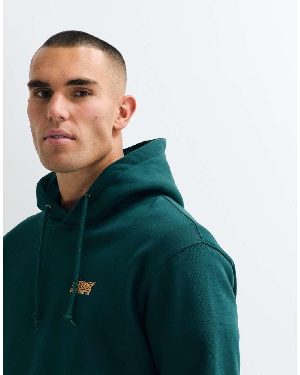 Parlez Green Verkin Hoodie With Back Graphic Logo for men
