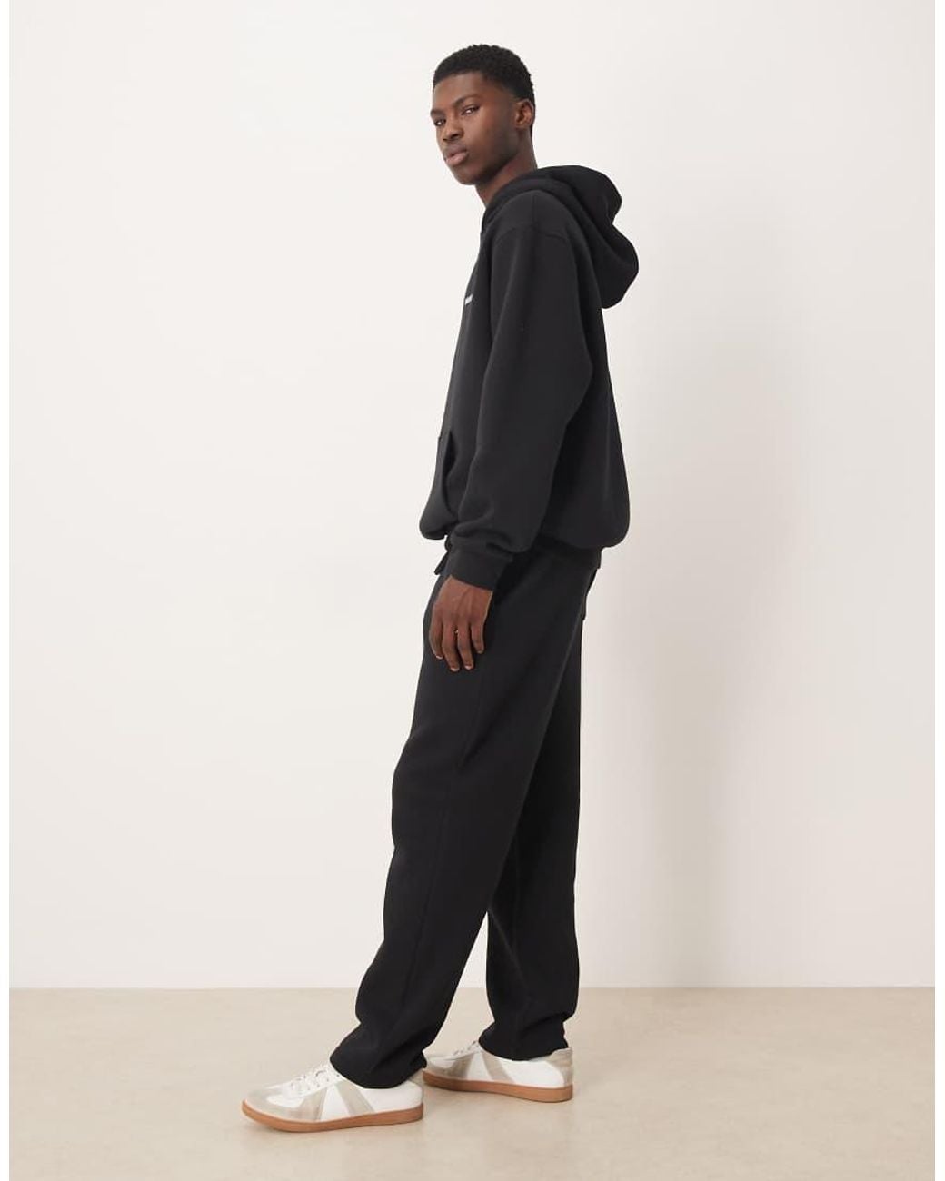 ASOS Black Co-ord Oversized jogger With Print for men