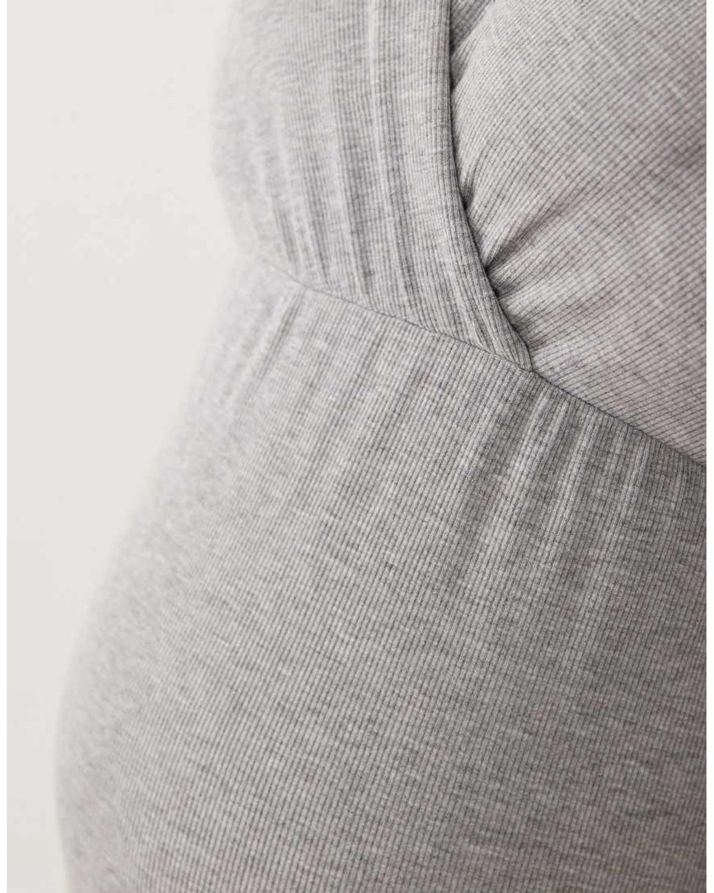 Mama.licious Gray Mamalicious Maternity Wrap Front Nightdress