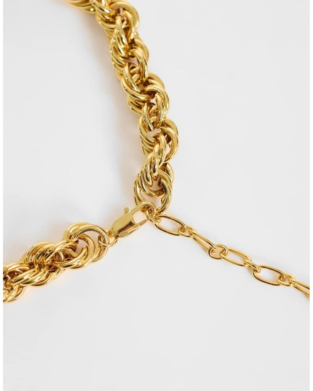 TOPSHOP Metallic Mia Twist Necklace