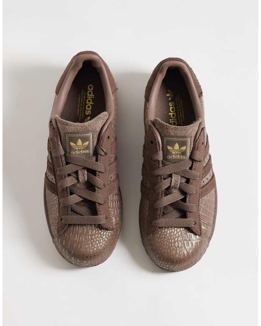 Adidas Originals Brown Superstar Ii Trainers