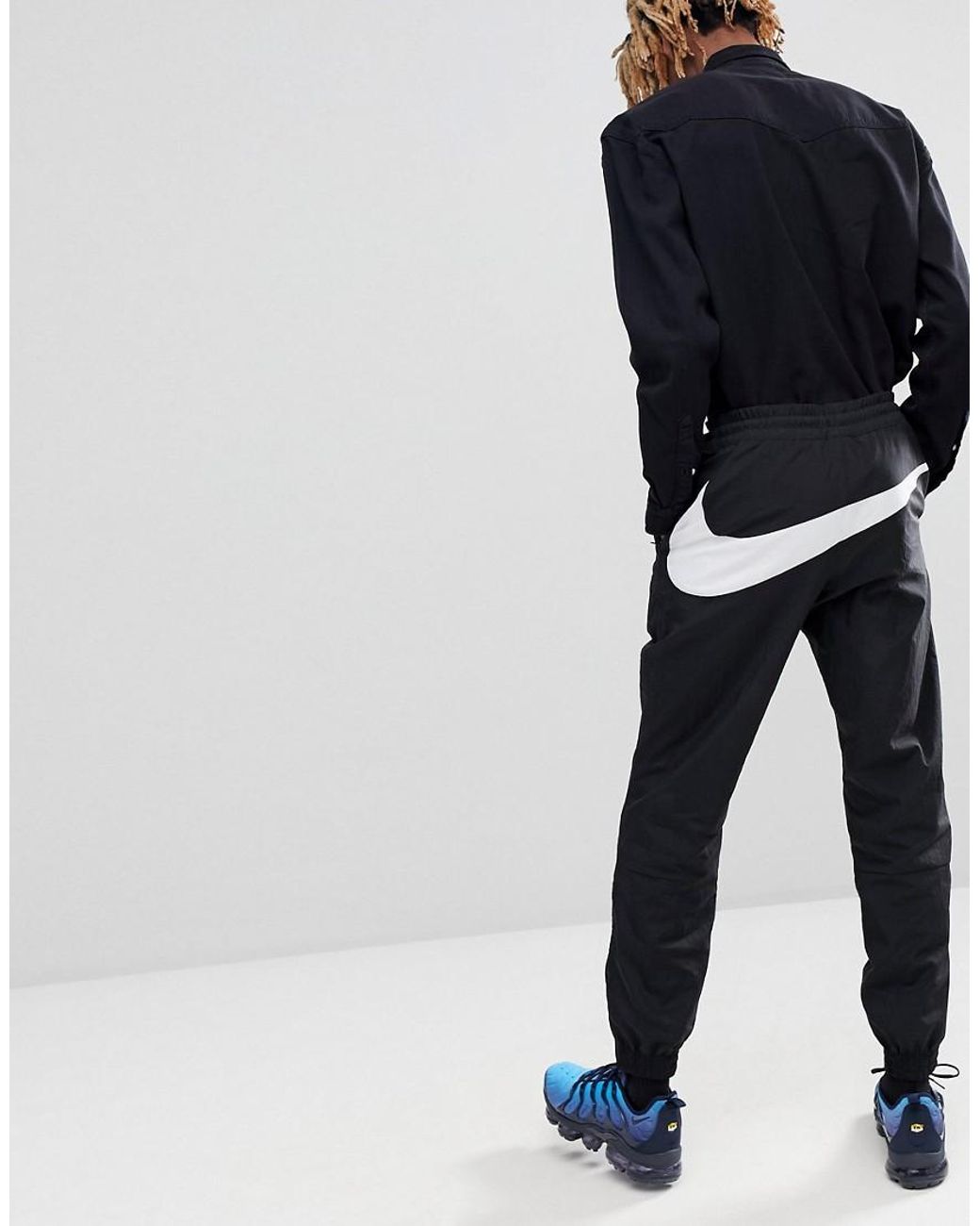 Vaporwave Joggers With Large Swoosh In Black Aj2300-010 Nike pour homme |  Lyst