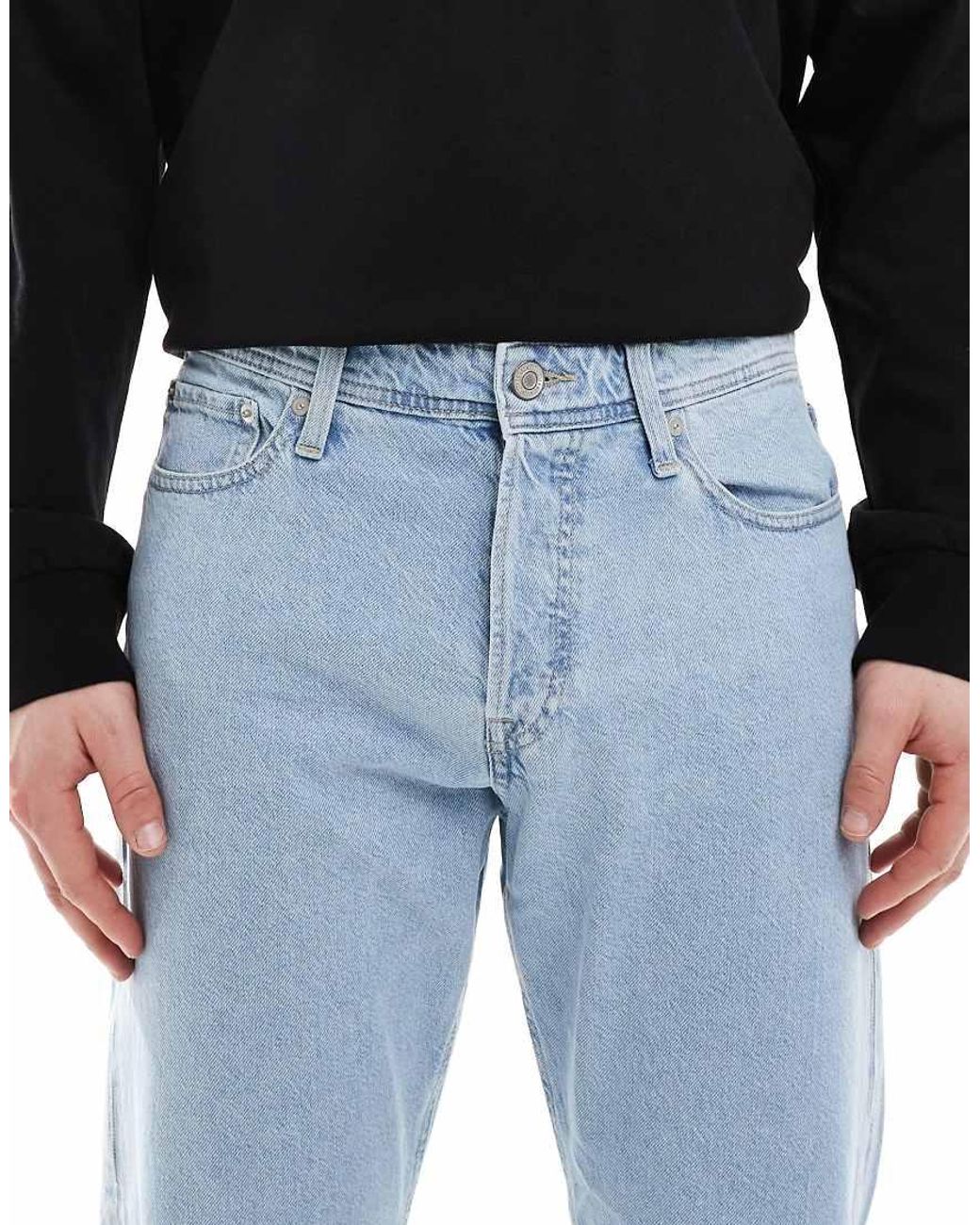 Jack & Jones Blue Chris Straight Jeans for men
