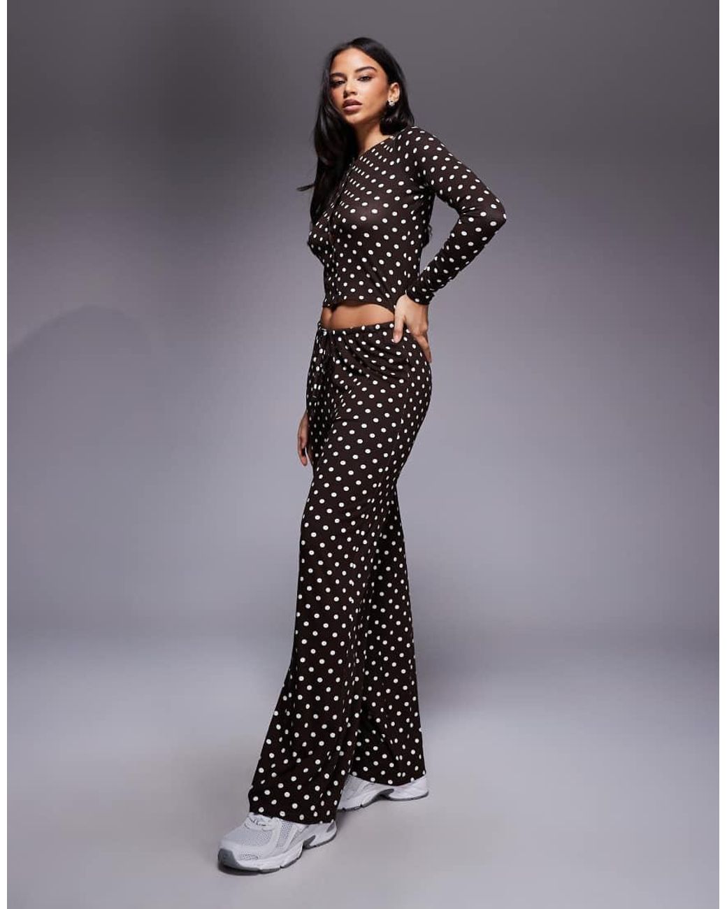 Kaiia Black Exclusive Super Soft Jersey Button Through Long Sleeve Top Co-Ord