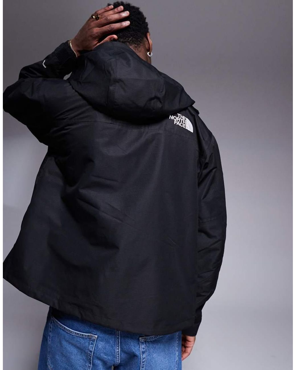 The North Face Blue Dryven Mono Mountain Waterproof Jacket for men