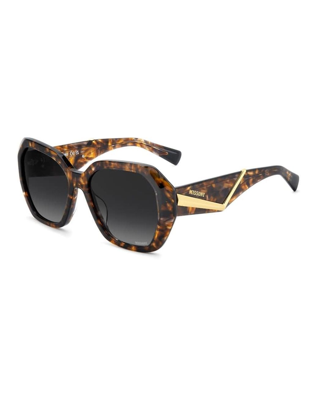 Missoni Sunglasses Black Oversized Chain Sunglasses With Dark Shaded Lenses