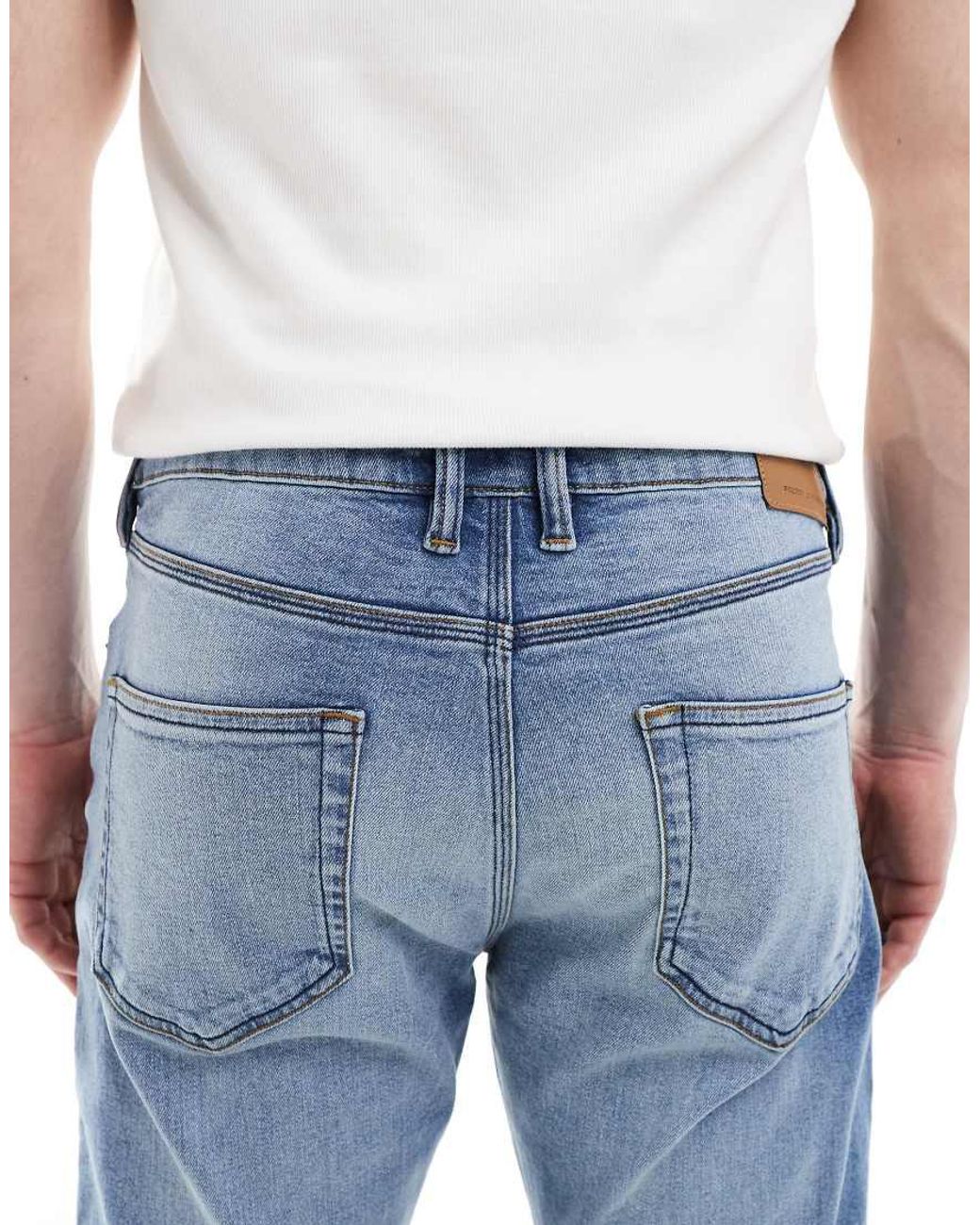 French Connection Black French Connection Slim Leg Jeans for men