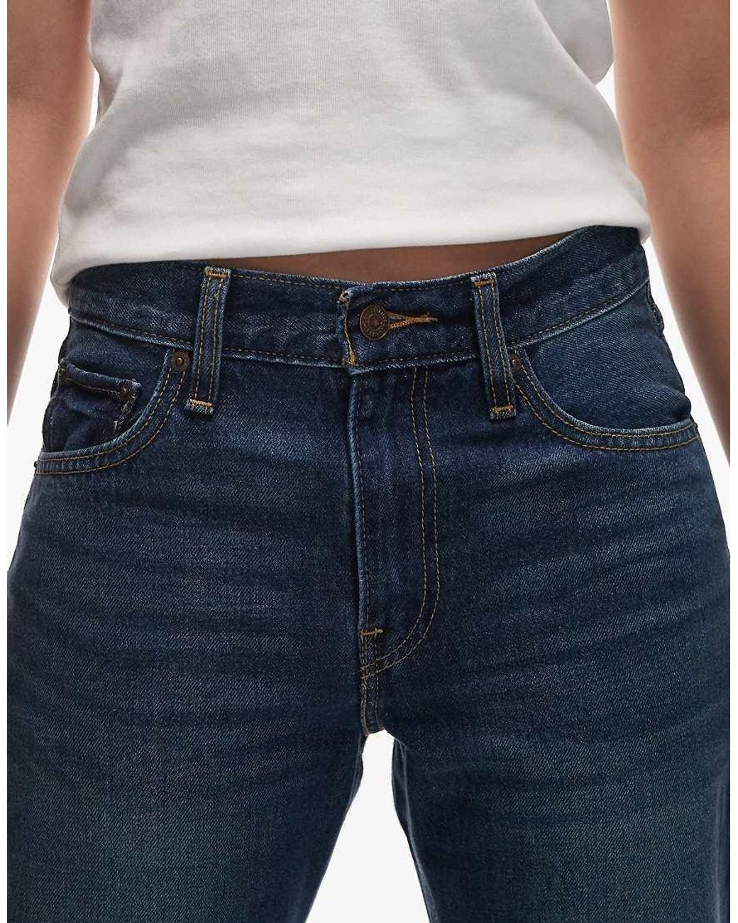 Levi's Blue Middy Loose Boot Jeans
