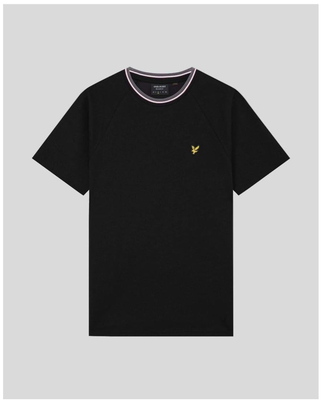 Lyle & Scott Black Ss T-Shirts Tipped Track T-Shirt for men