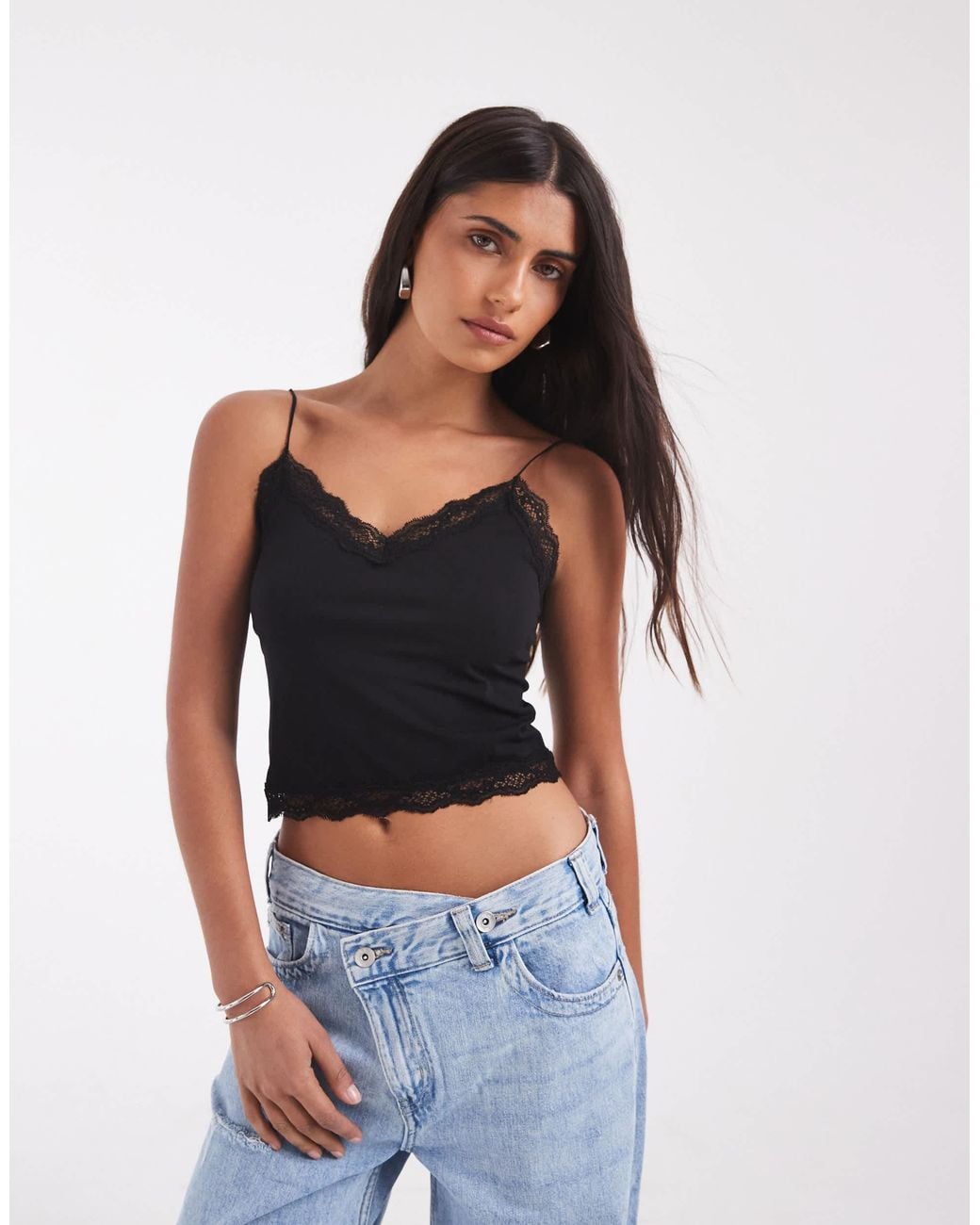 ONLY Black Seamless Lace Cami