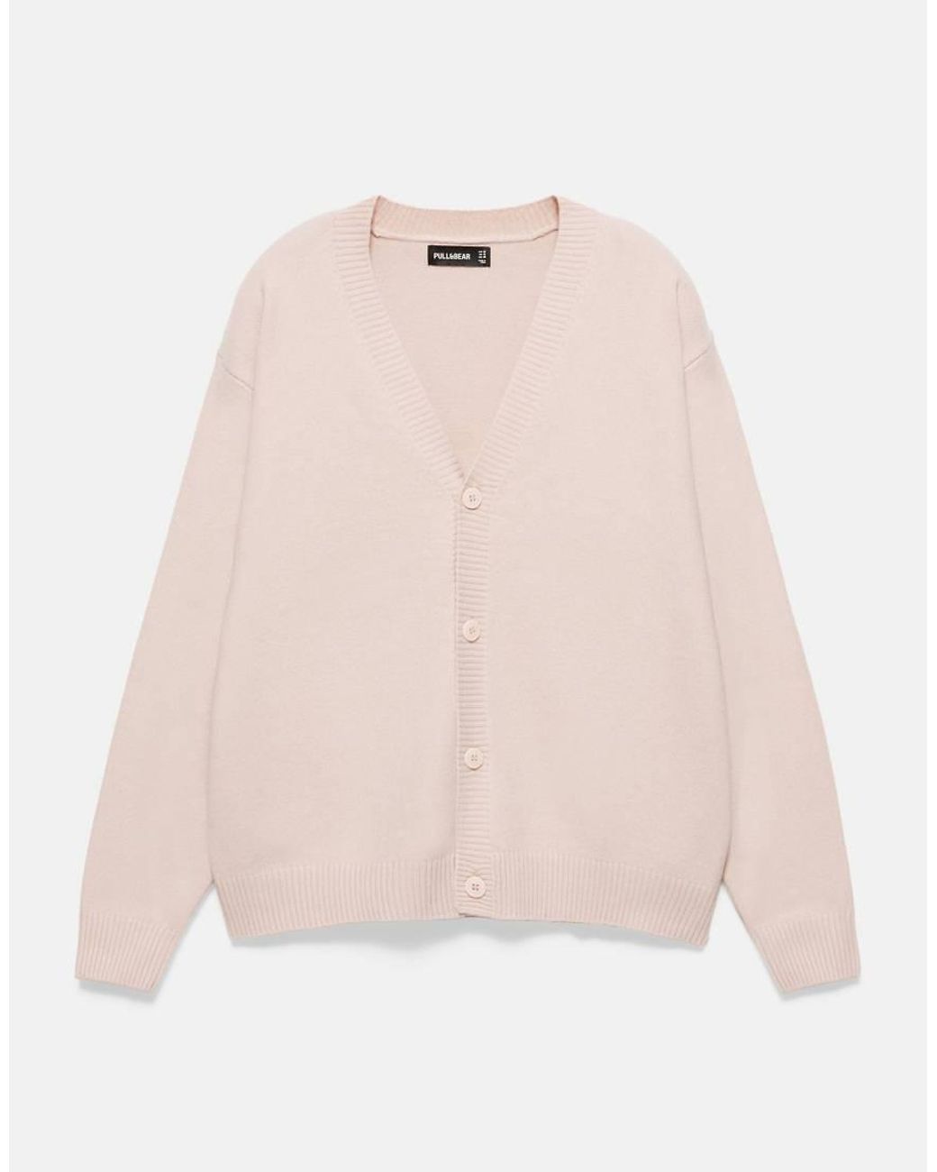 Pull&Bear Blue Basic Cardigan for men