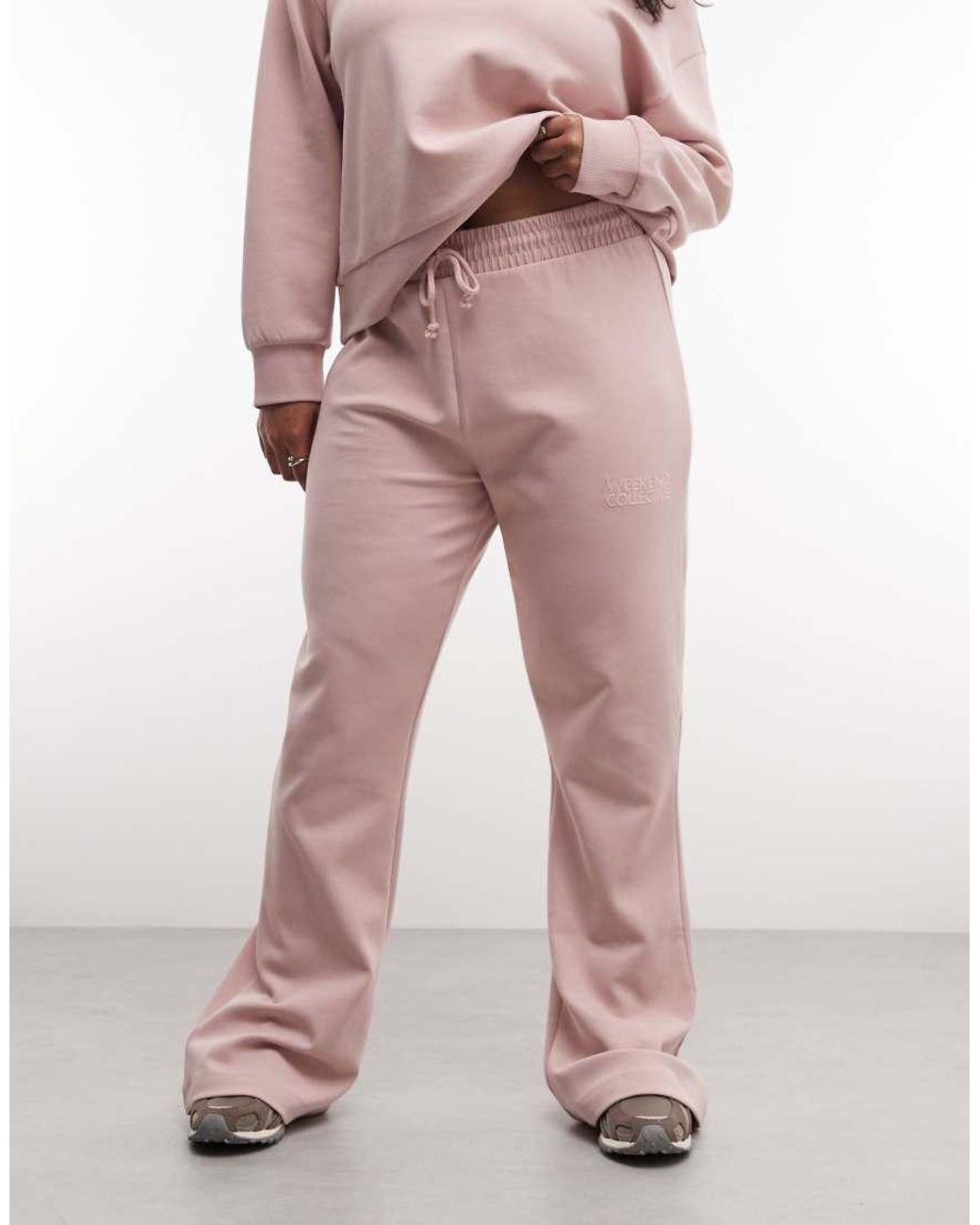 ASOS Weekend Collective Curve Co-Ord Interlock Flared Trouser