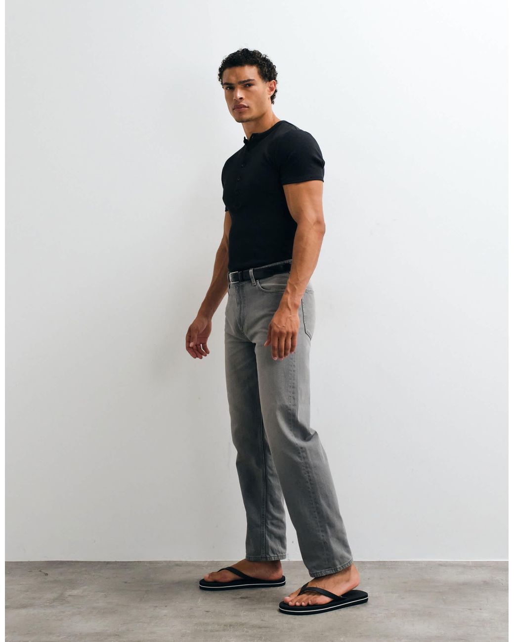 ASOS Black Straight Fit Jeans for men