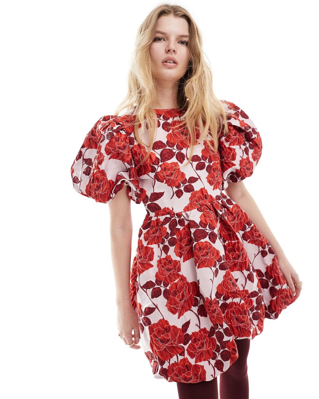 Jane Sleeve Ruffle Mini Dress