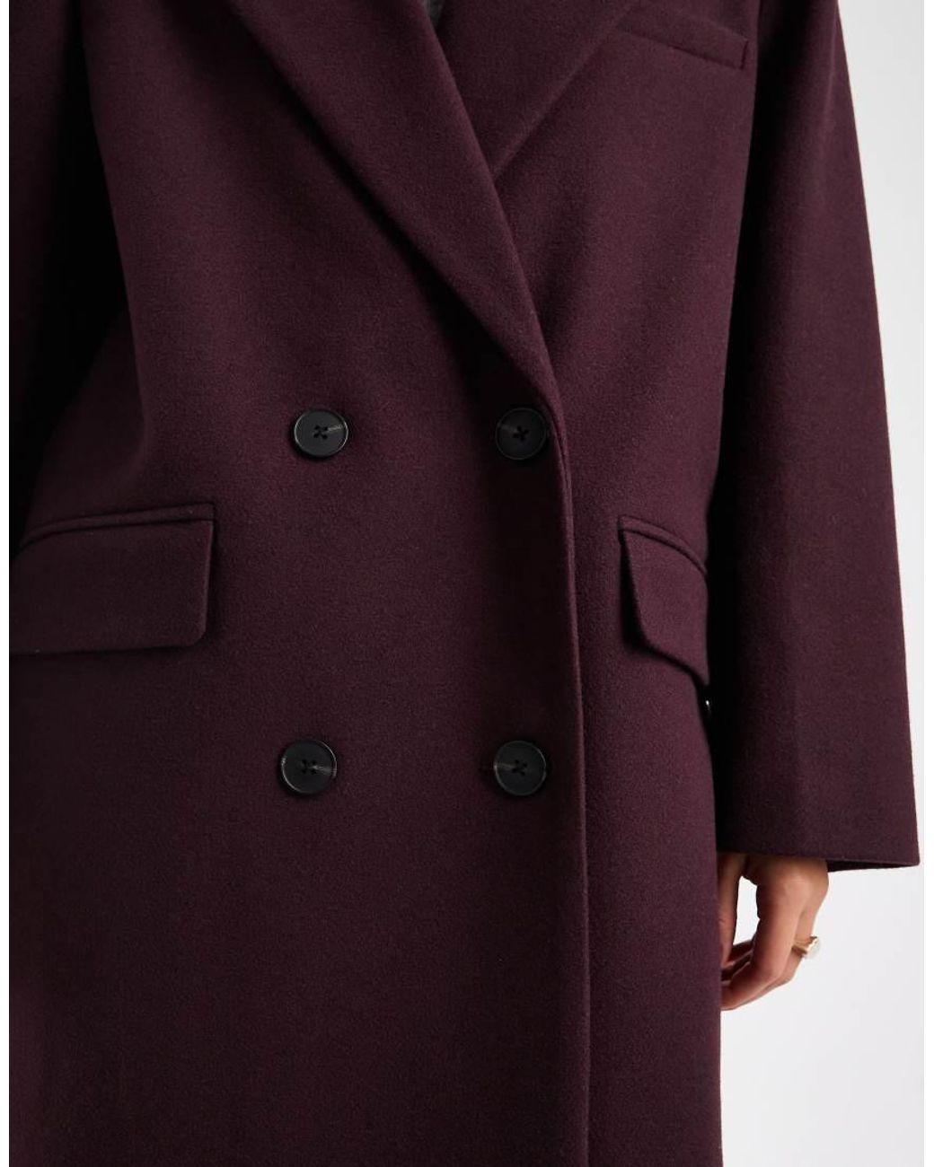 Abrigo Dad Extragrande De -Morado ASOS de color Purple