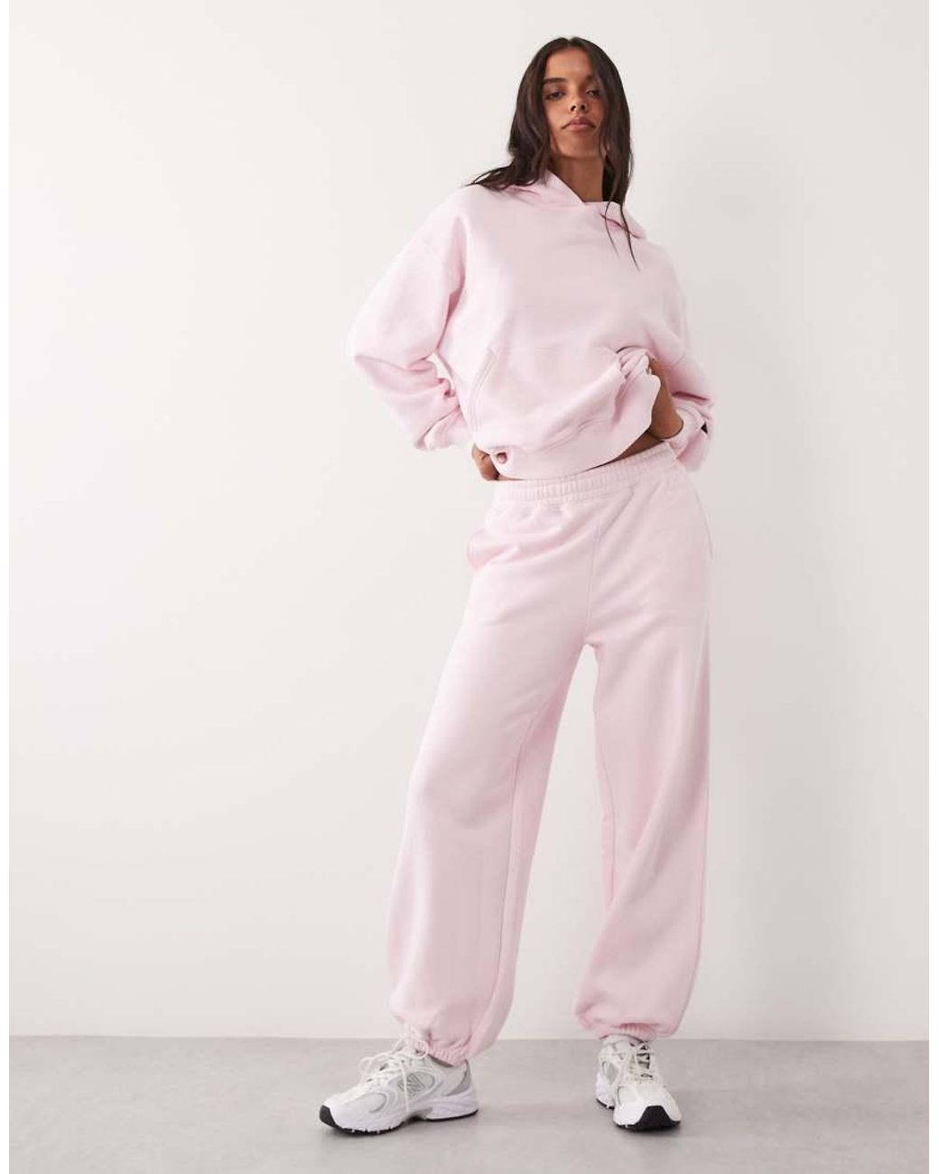 4505 Pink Rest Day 400gsm Heavyweight Cotton Cocoon Hoodie