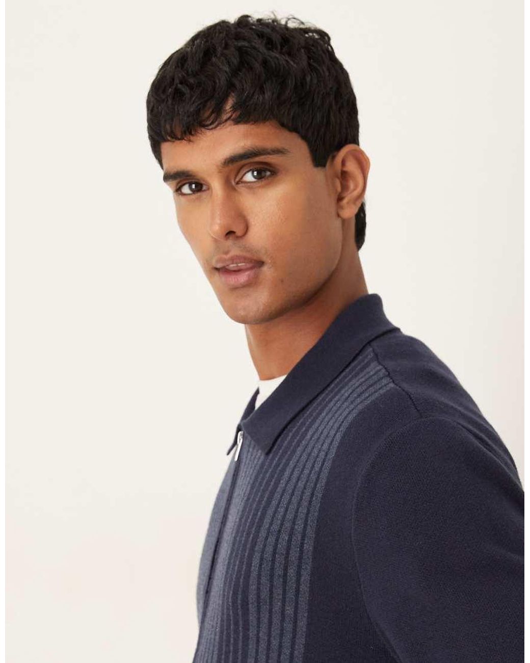 Abercrombie & Fitch Blue Full Zip Shacket for men