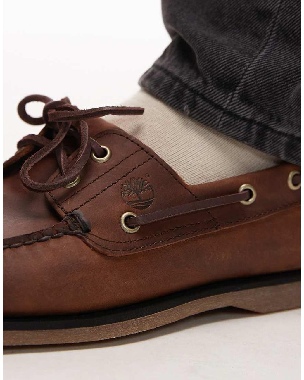 Timberland Black Classics 2 Eye Boat Shoe for men