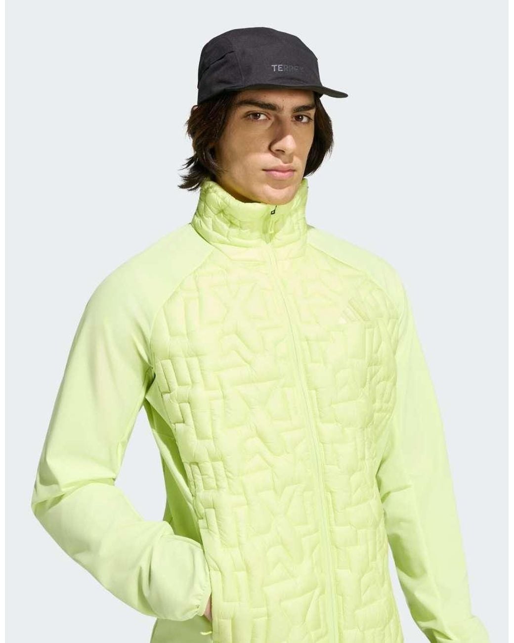 Adidas Originals Green Terrex Xperior Primaloft Loose Fill Hybrid Jacket for men