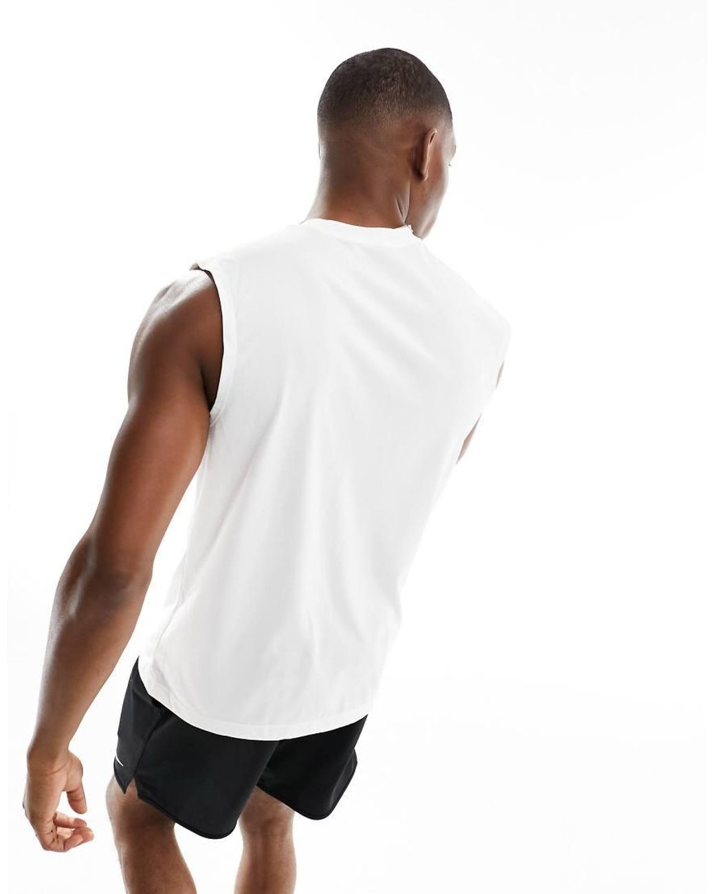 Nike White Legend Dri-fit Vest for men