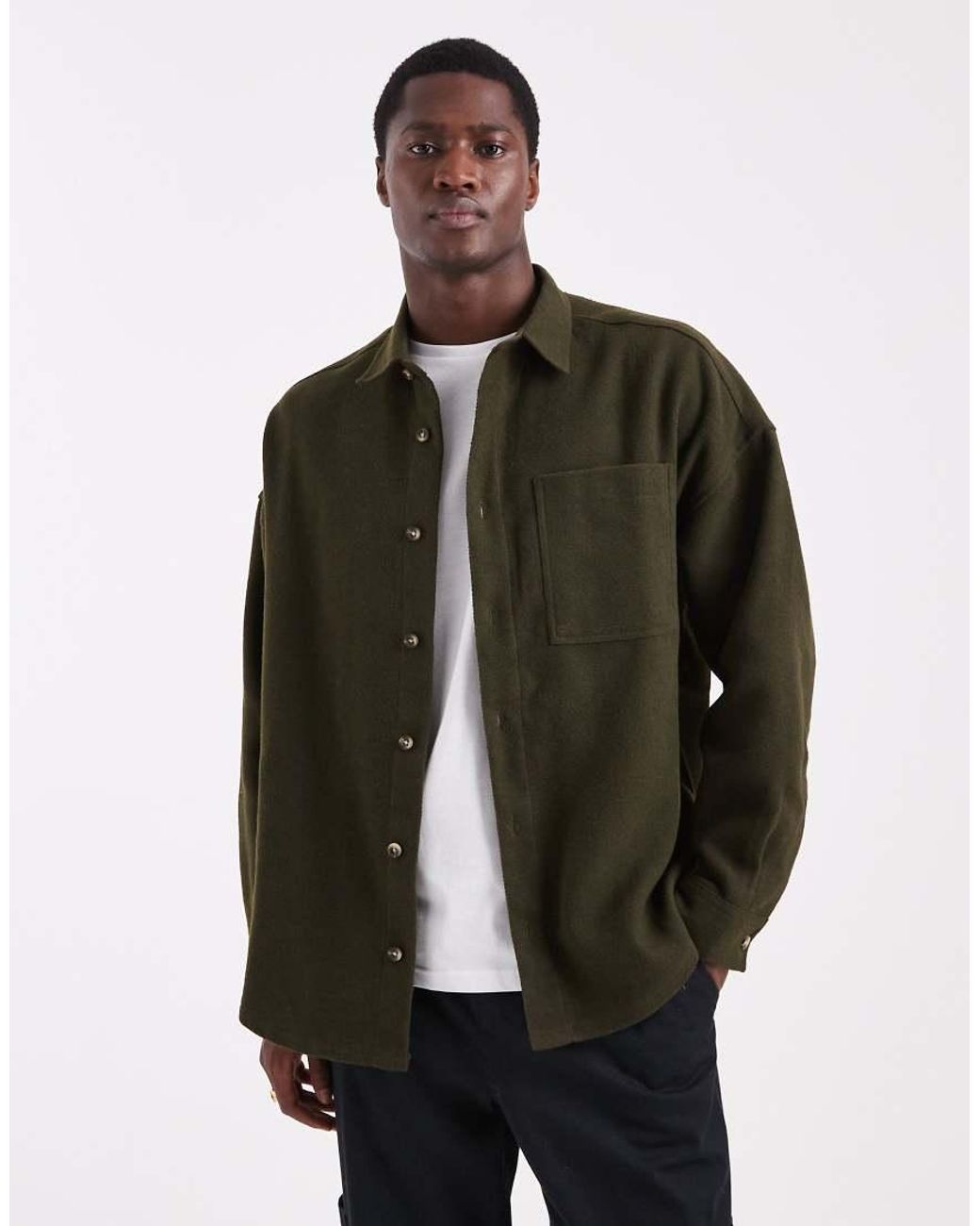 ASOS Green Oversized Shirt for men