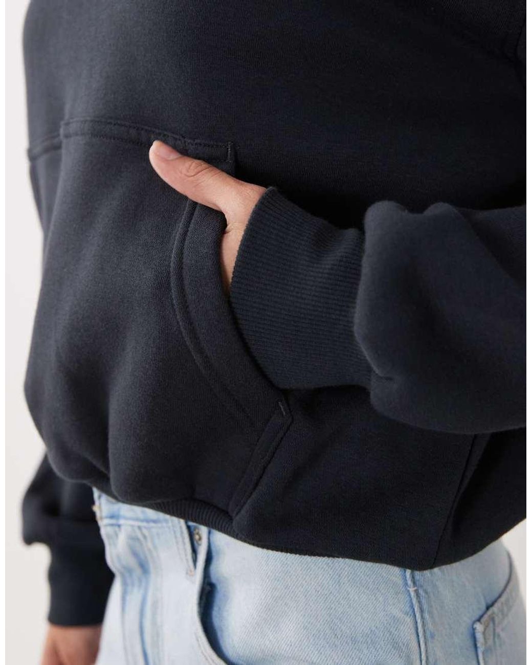 Cotton On Blue Boxy Fleece Hoodie