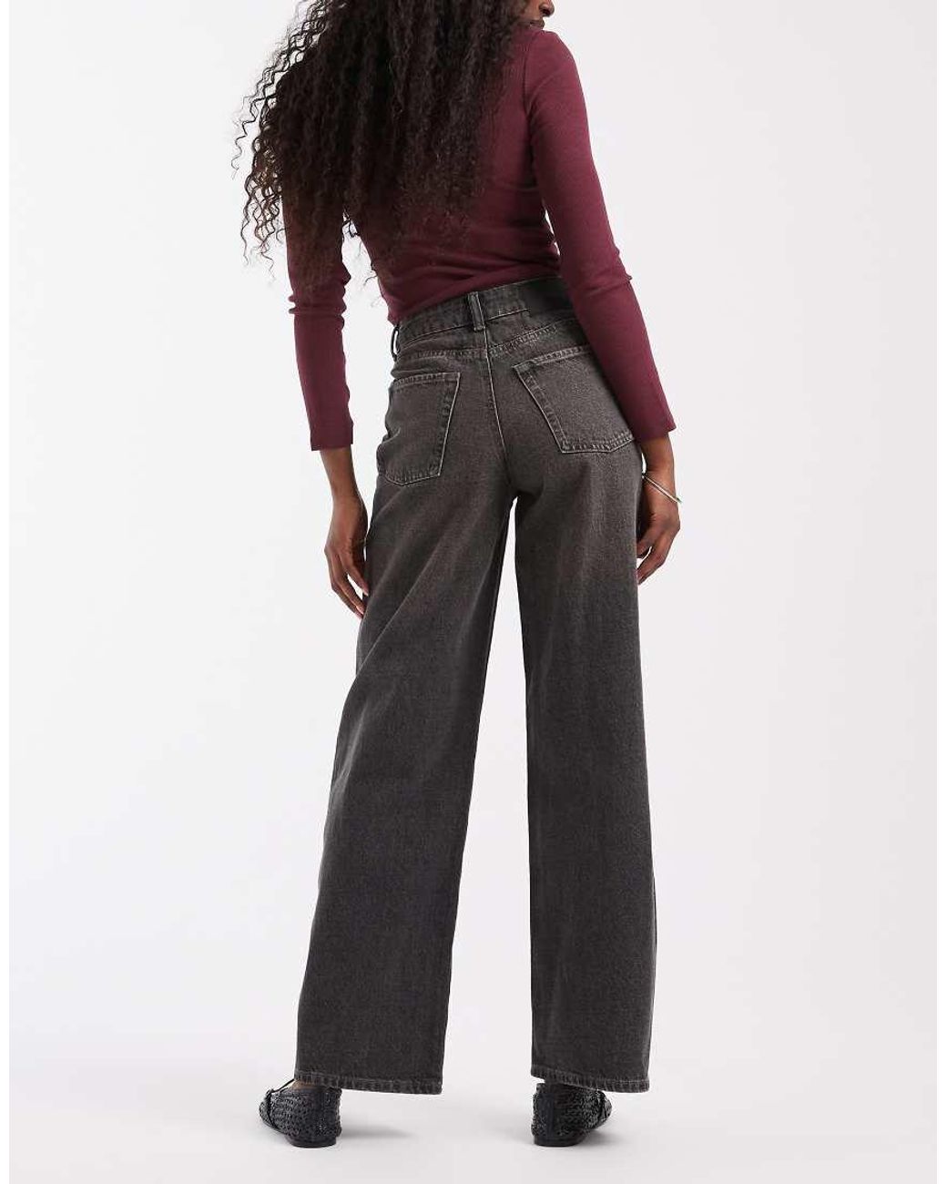 JJXX Red Tokyo High Waisted Wide Leg Jeans