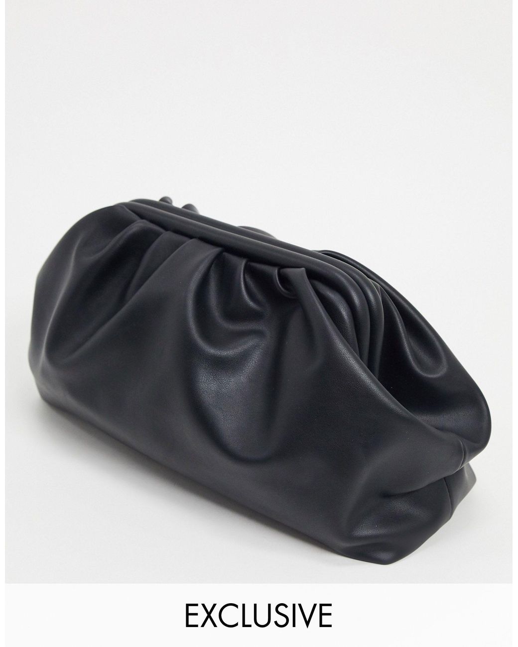 Black slouch clutch bag hotsell