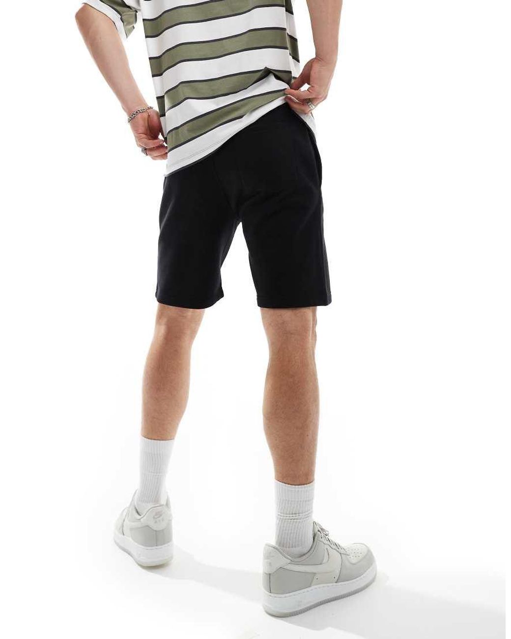 French Connection Black French Connection Jersey Shorts for men