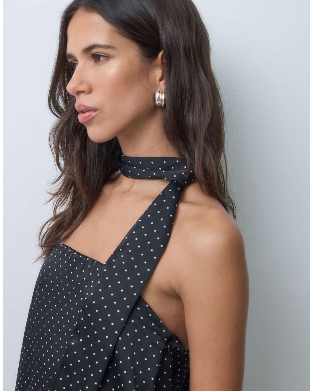 Vero Moda Black Scarf Detail Bandeau Top Co-ord