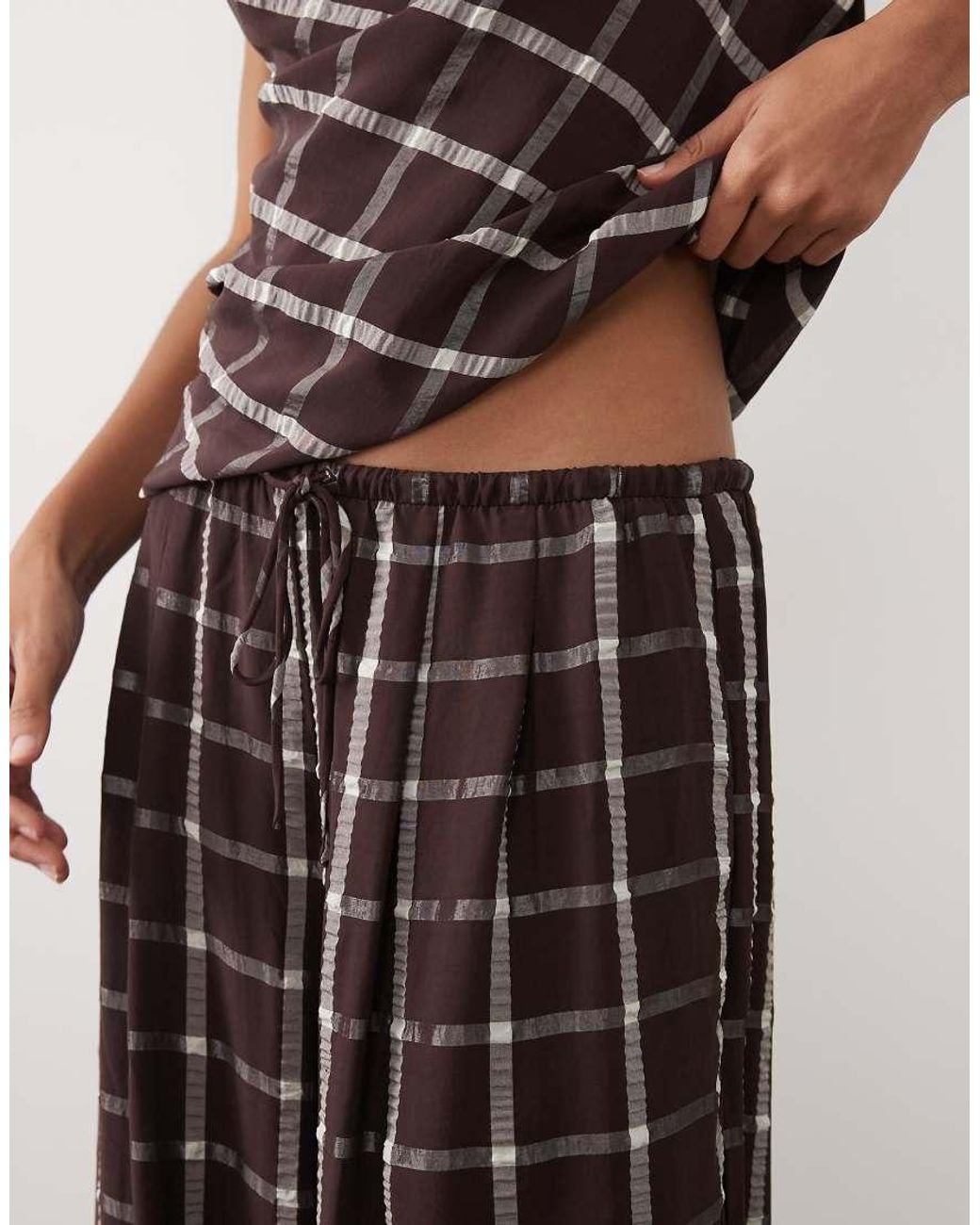 Mango Red Marmol Puffball Trouser Co-Ord
