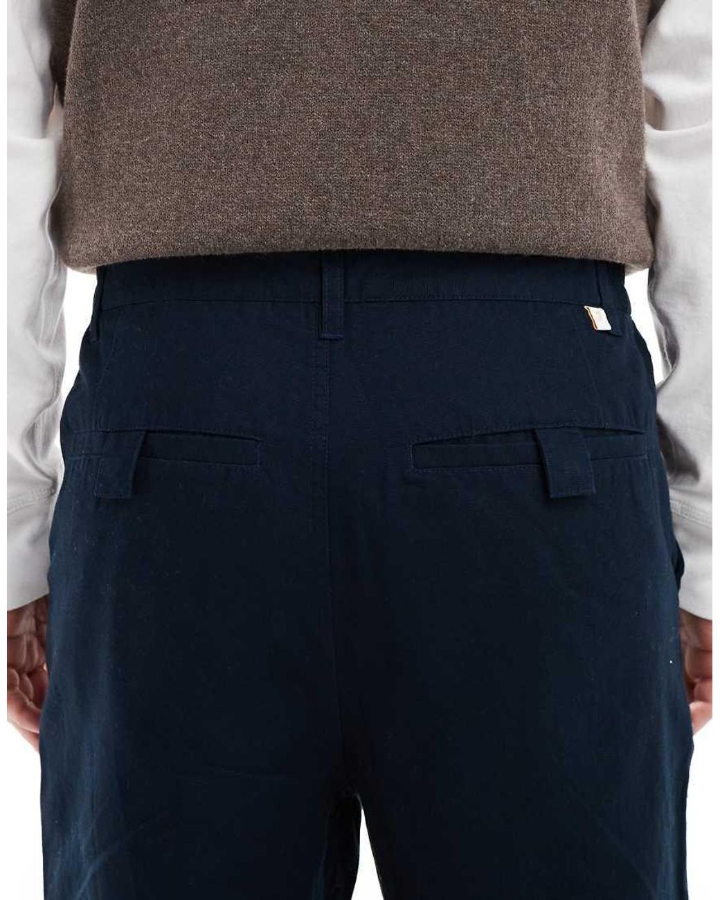 Farah Blue Hawtin Trousers for men