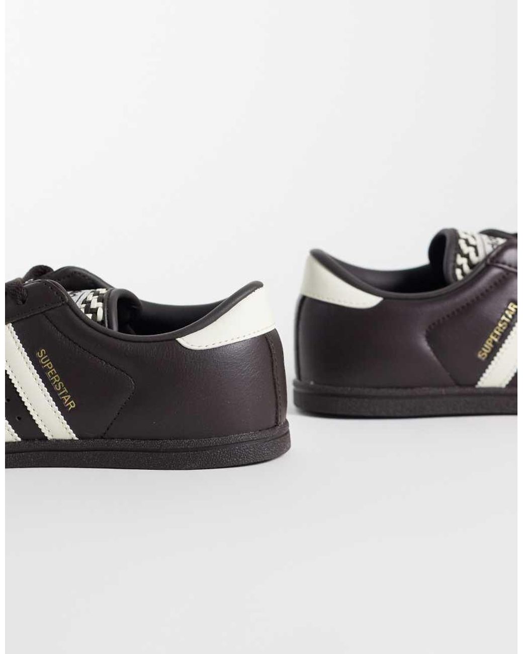 Adidas Originals Brown Superstar Lo Pro Trainers
