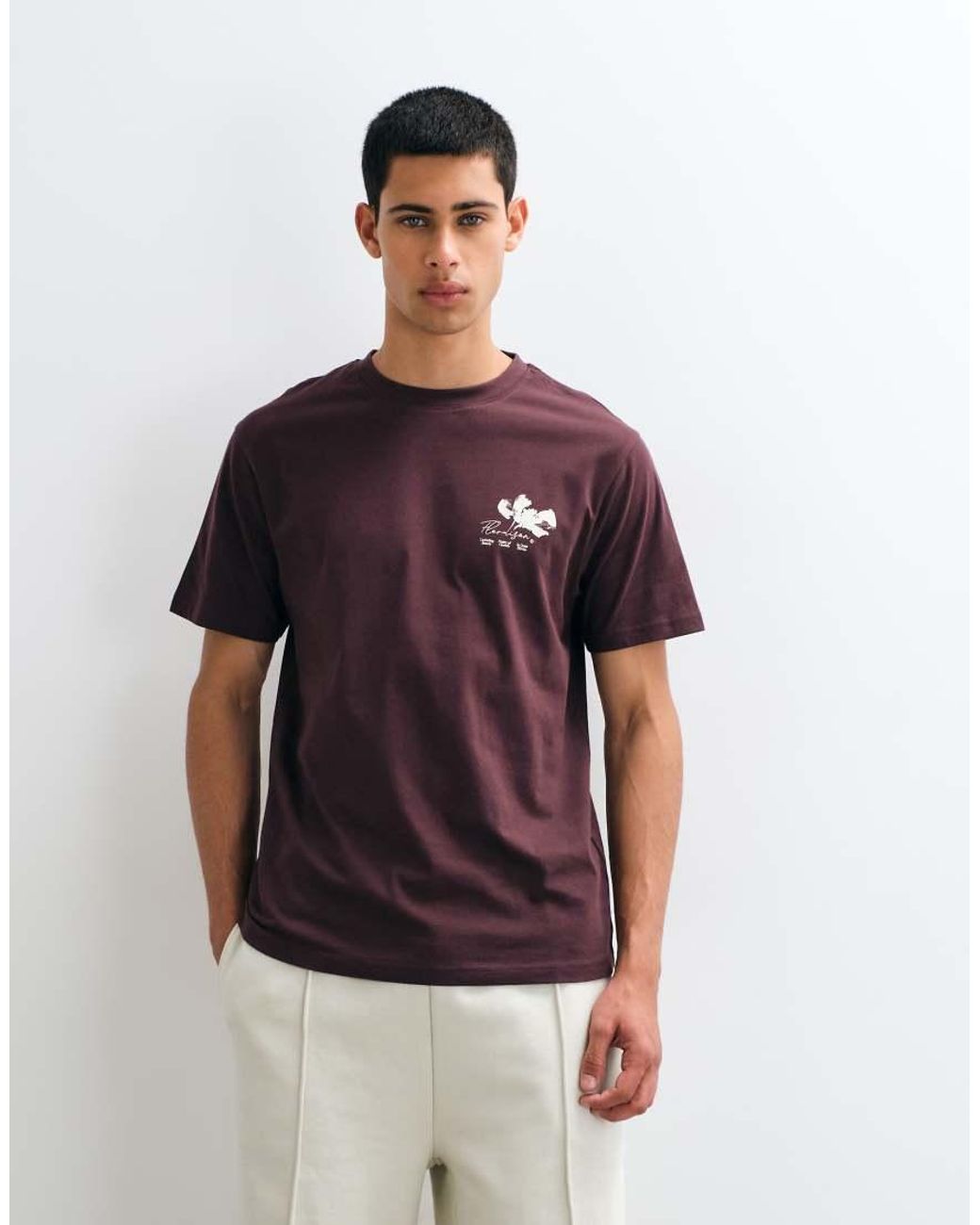 ASOS Multicolor Regular T-shirt With Floral Graphic for men