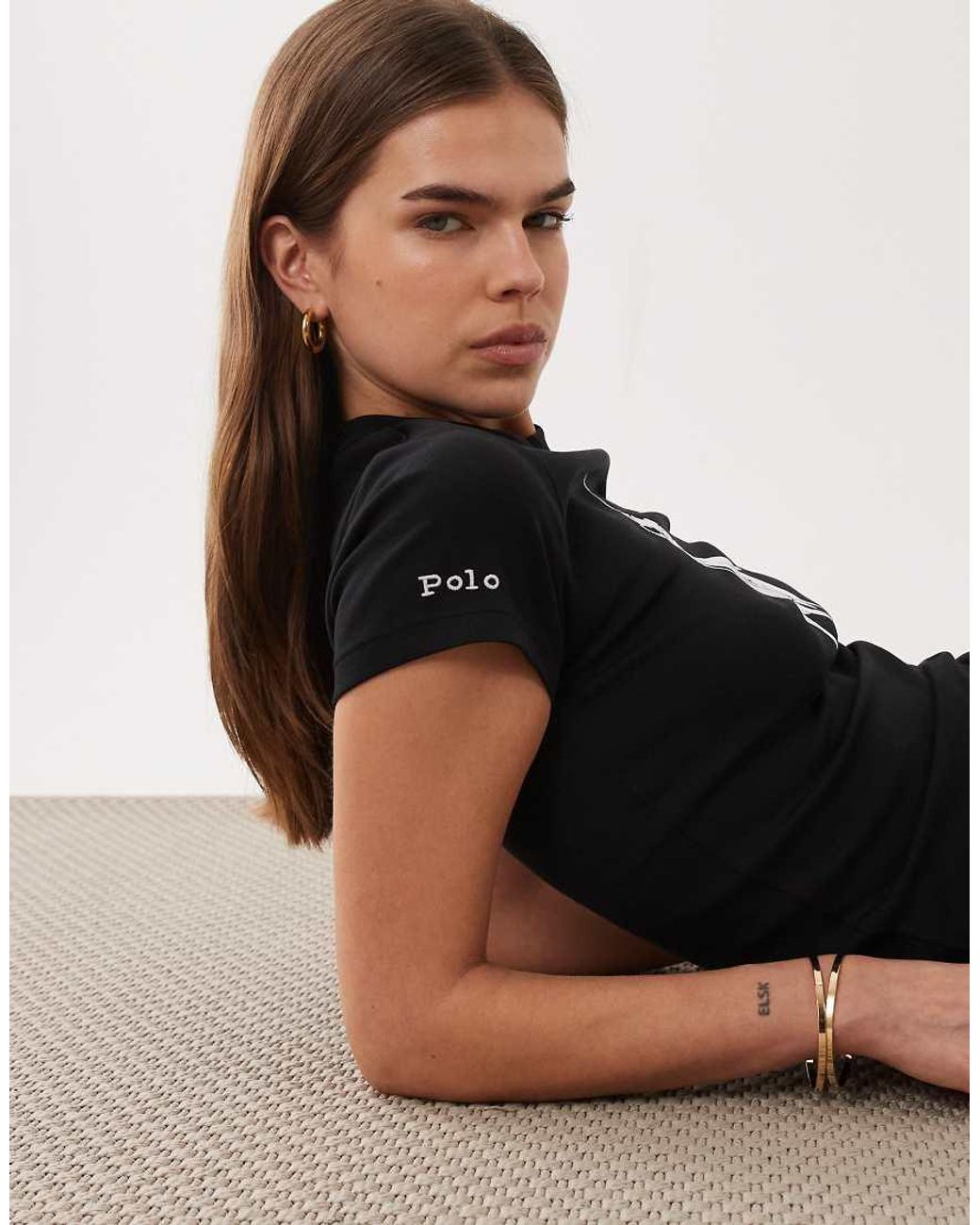 Polo Ralph Lauren Black Large Icon Logo Short Sleeve T-shirt