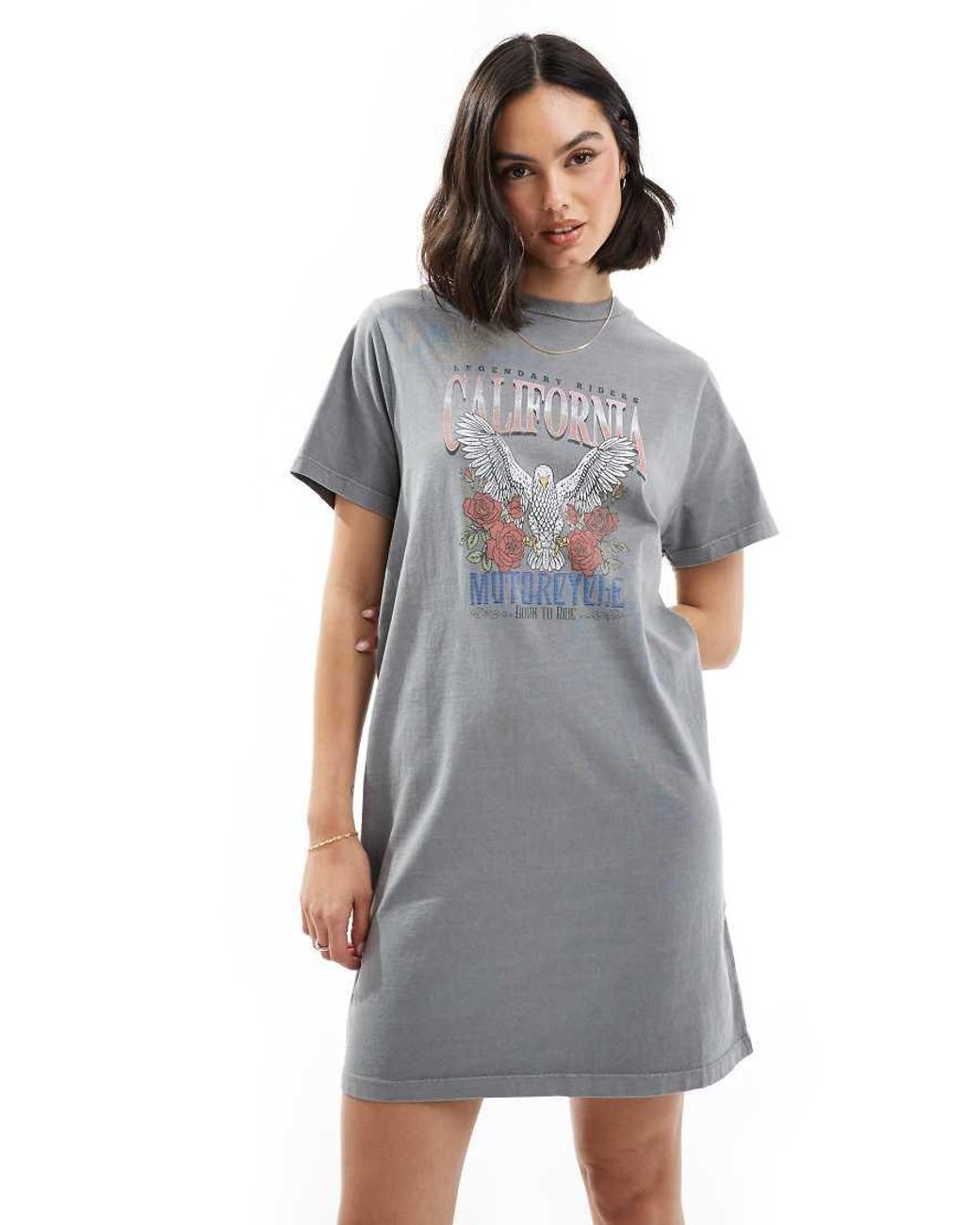 lace up graphic t shirt