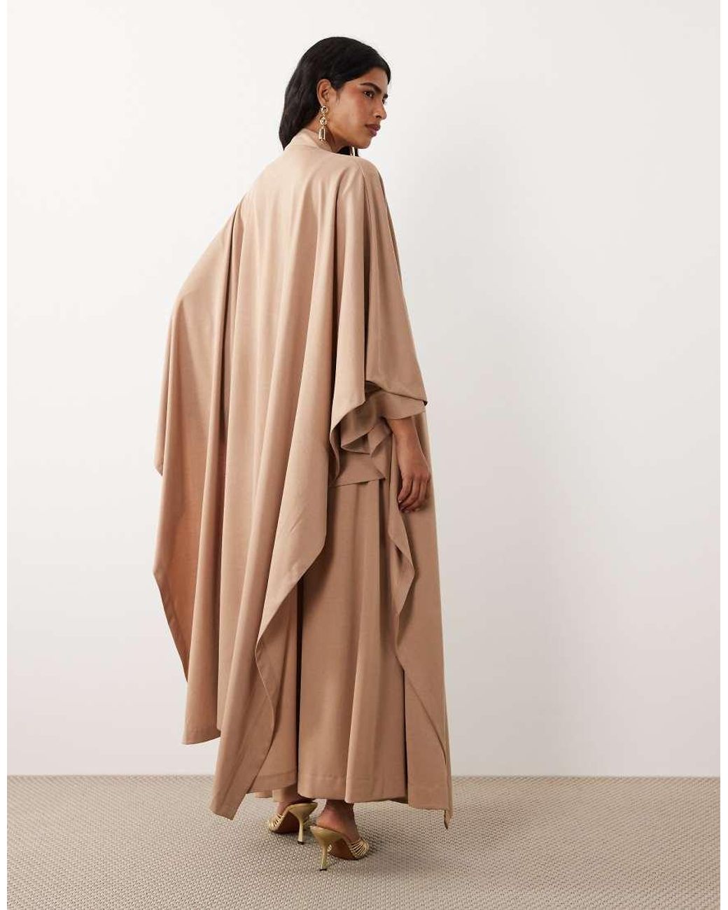 Iyal Natural Modal Blend Maxi Kaftan Abaya Co-ord
